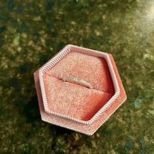 Baguette CZ Wedding Band